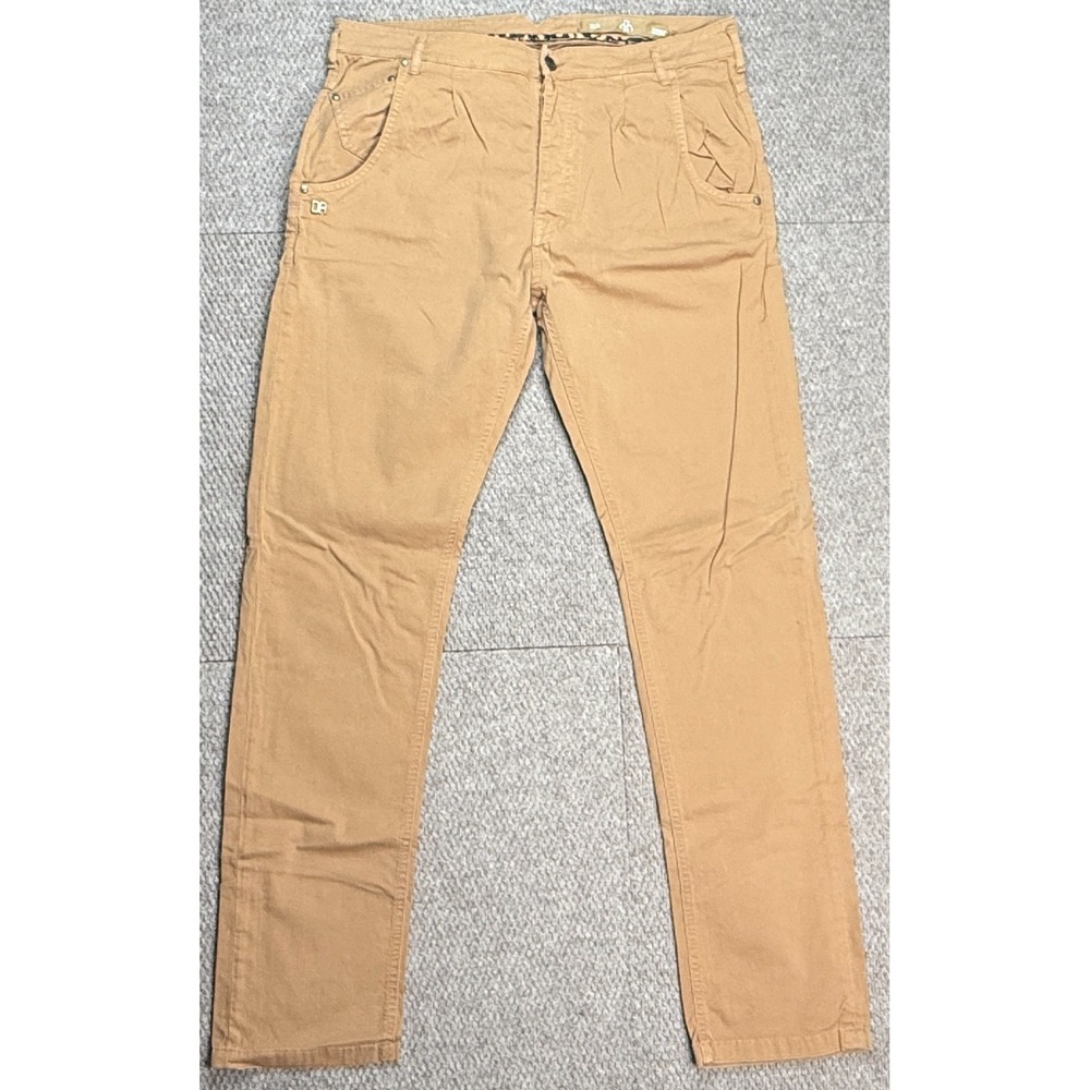 Daniele‎ Alessandrini Vtg Men's Brown Button Fly Denim Trousers Size 36